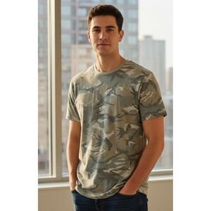 Old Navy Soft Washed Camo Tshirt Green Size XXL